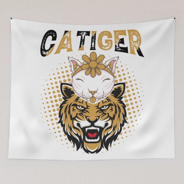 Item preview, Funny Cat Vs Tiger designed and sold by YAHIA-14.