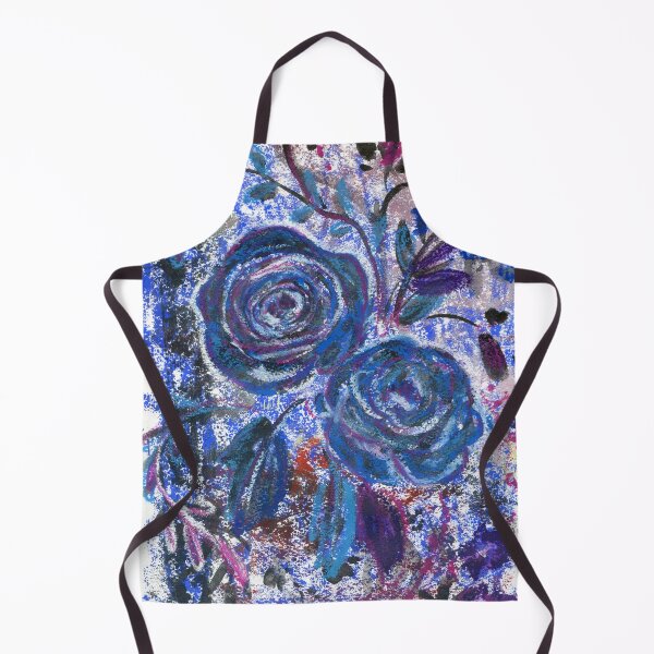 Item preview, blue roses: mixedmedia pattern designed and sold by kosarandrea.