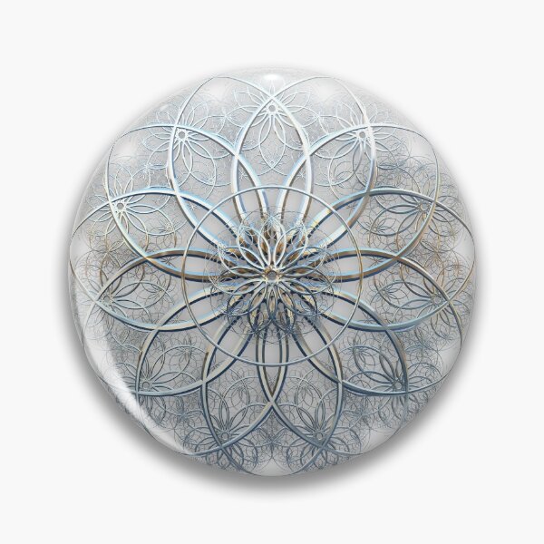 Item preview, Chrome Mandala Spiro Fractal sobre blanco designed and sold by BoundedChaos.