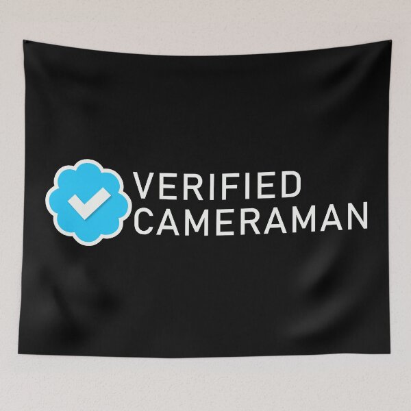 Item preview, Verified Cameraman - Verified Check designed and sold by Chaotic Neutral.