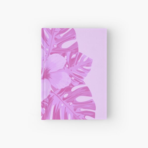 Tropical Hibiscus Leaves Hardcover Journal