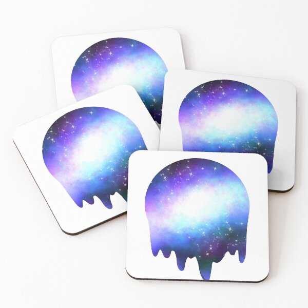 Item preview, Galaxy drip circle sticker designed and sold by anyaaep.