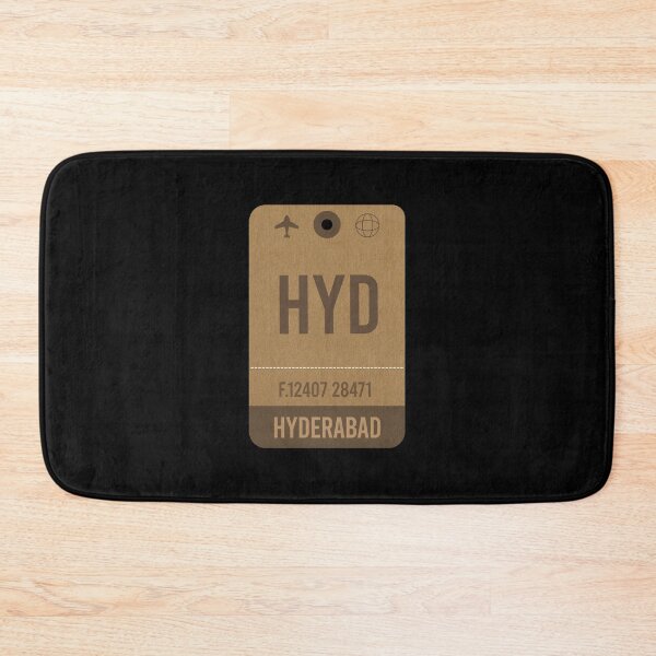 Item preview, Hyderabad,India Airport Vintage Luggage Tag designed and sold by InspireShop.