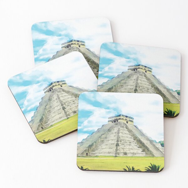 Item preview, Mayan Pyramid in Mexico watercolour effect designed and sold by Gerald Waters.