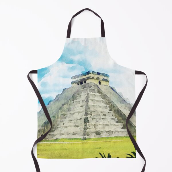 Item preview, Mayan Pyramid in Mexico watercolour effect designed and sold by Gerald Waters.
