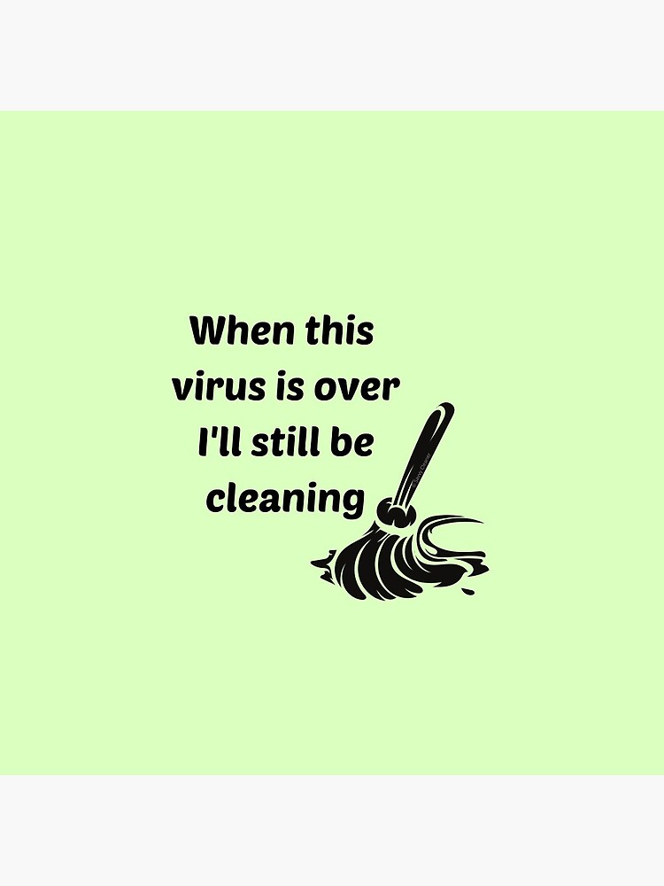 Thumbnail 3 of 3, Pin, I'll Still Be Cleaning Fun Mop Housekeeping Lady Gifts designed and sold by SavvyCleaner.