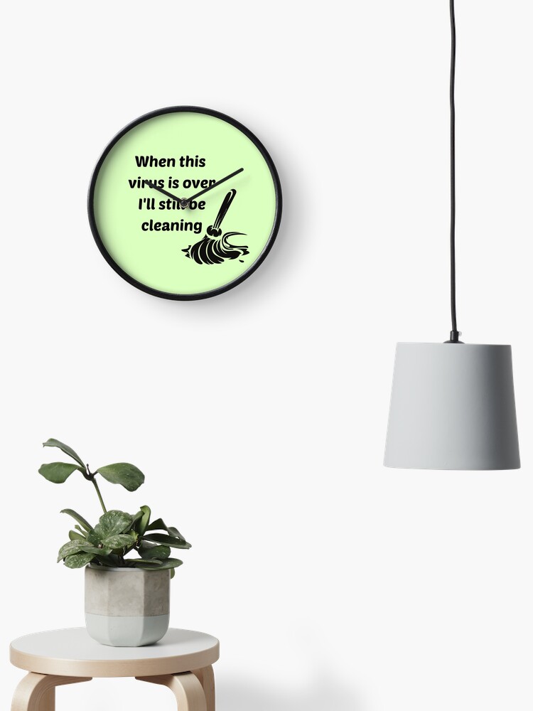 Thumbnail 1 of 4, Clock, I'll Still Be Cleaning Fun Mop Housekeeping Lady Gifts designed and sold by SavvyCleaner.