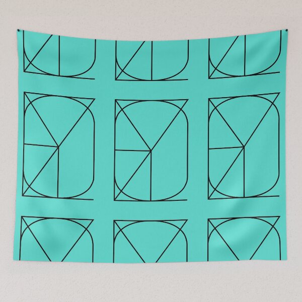 Item preview, Zoey Letter Stack Teal designed and sold by theawkwardsloth.