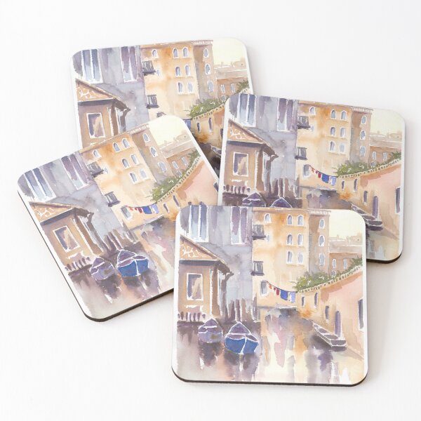 Item preview, City Scape with Boats designed and sold by sarahvogelart.