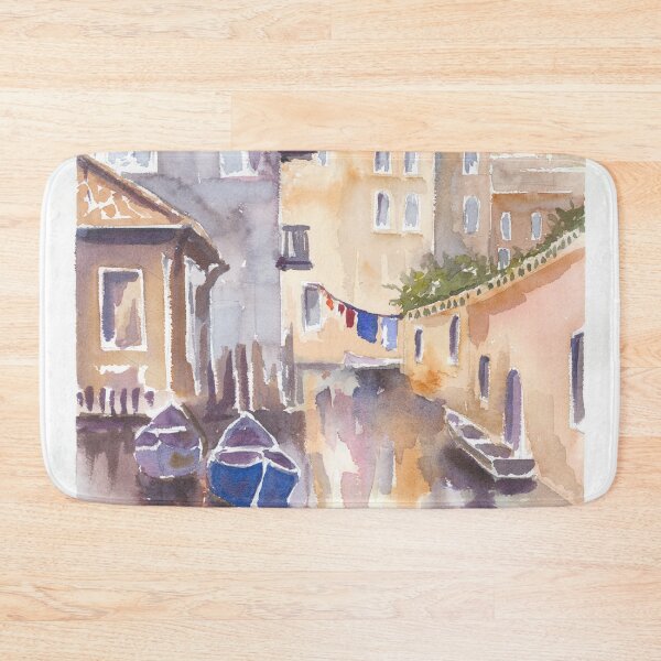 Item preview, City Scape with Boats designed and sold by sarahvogelart.