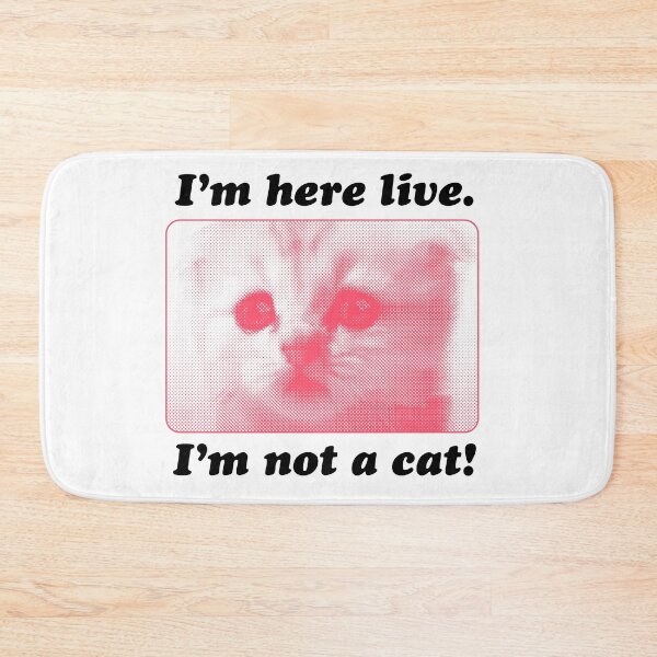 Item preview, Zoom Cat - I'm Here Live, I'm Not A Cat! designed and sold by colombeat.