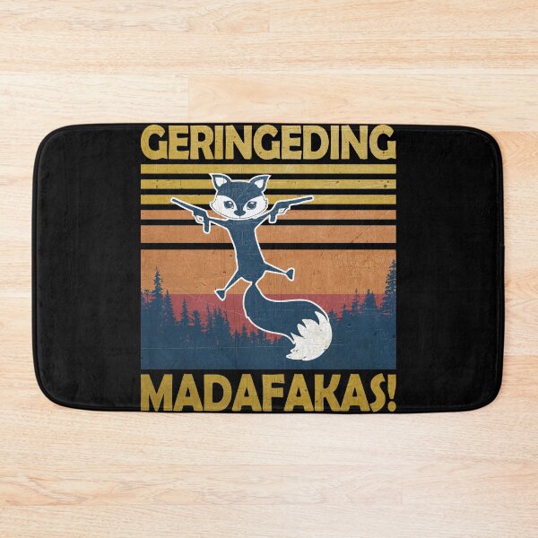 Item preview, Vintage Funny Retro Fox! Not Pew Pew, RING-GERINGEDING madafakas (on black) designed and sold by Groenendijk.