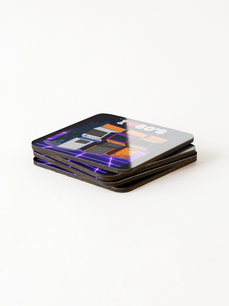 Thumbnail 4 of 5, Coasters (Set of 4), 80's Retro Arcade designed and sold by CWC-Creations.