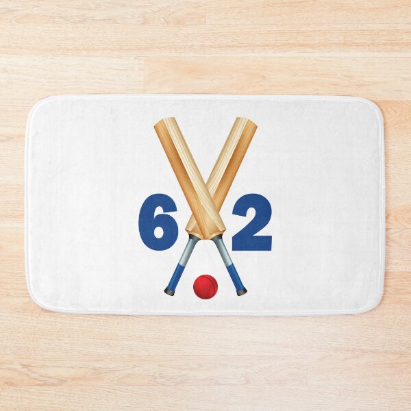 Item preview, Cricket number 62 - sixty two with bats and ball designed and sold by AllShirts21.