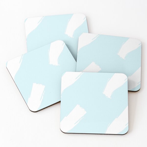 Item preview, pastel blue white lines pattern designed and sold by NelBo.