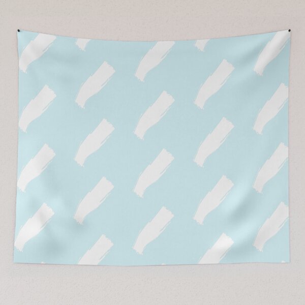 Item preview, pastel blue white lines pattern designed and sold by NelBo.