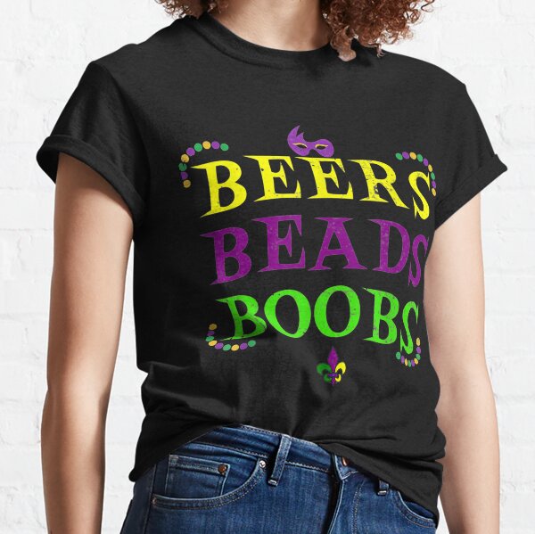 Mardi Gras Boobs T-Shirts for Sale