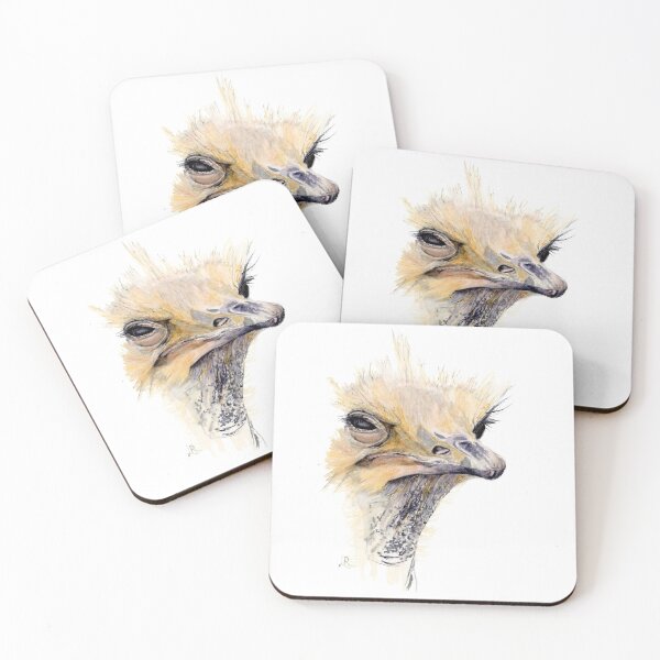 Item preview, Watercolor Ostrich designed and sold by Elizabeth Redford.