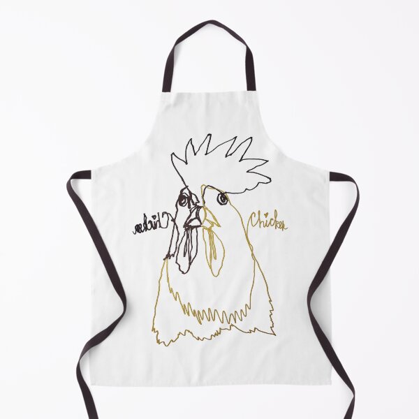 Item preview, Chicken ambidextrous line drawing designed and sold by orangerinka.
