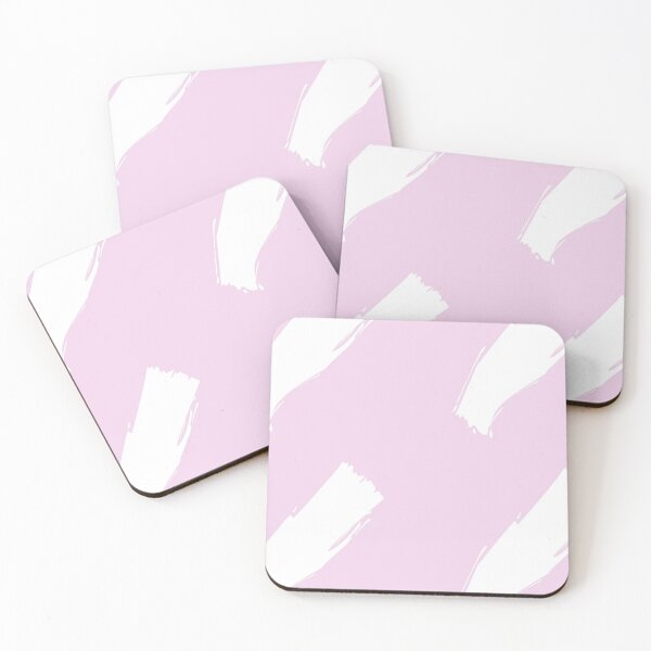 Item preview, pastel pink white lines pattern designed and sold by NelBo.