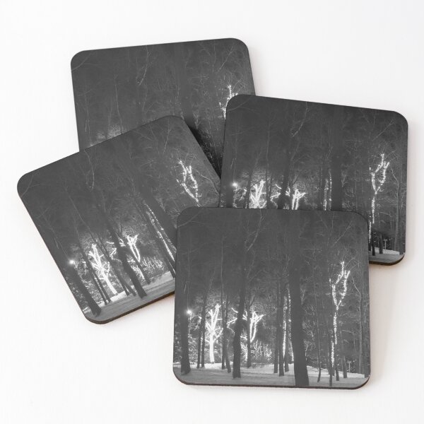 Item preview, Trees lights at night designed and sold by CanadianWild418.