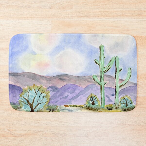 Item preview, Desert Mountains. Watercolor Painting  designed and sold by Eugenia Alvarez.