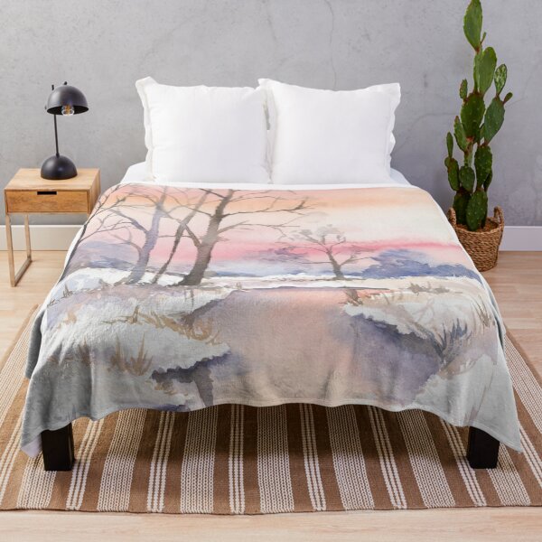 Item preview, Peach Snow Sunrise designed and sold by sarahvogelart.