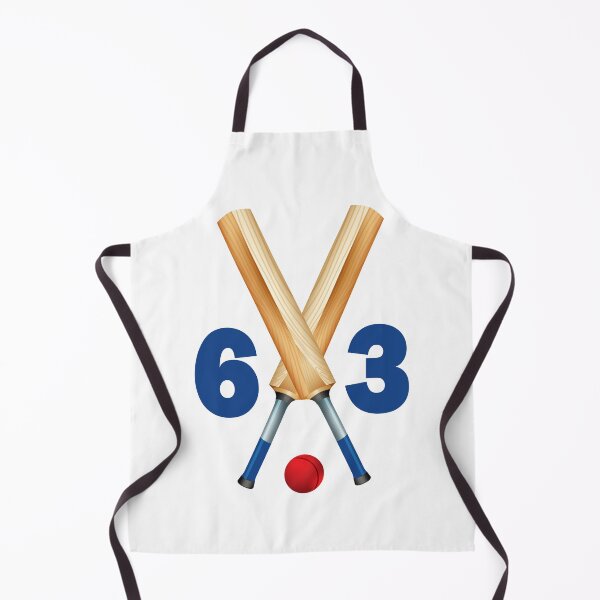 Item preview, Cricket number 63 - sixty three with bats and ball designed and sold by AllShirts21.