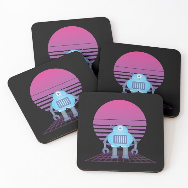 Item preview, Robot Retro Vintage 80s Style Robotics Engineer Gift T-Shirt designed and sold by younessderkaoui.