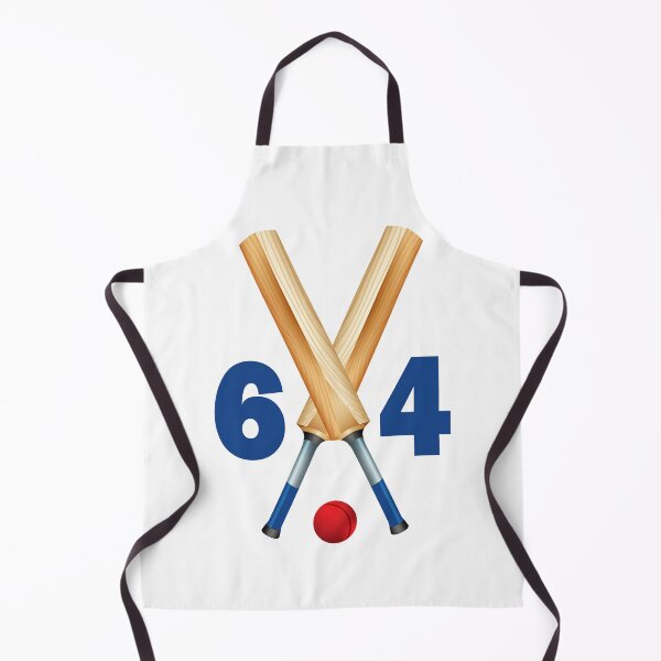 Item preview, Cricket number 64 - sixty four with bats and ball designed and sold by AllShirts21.