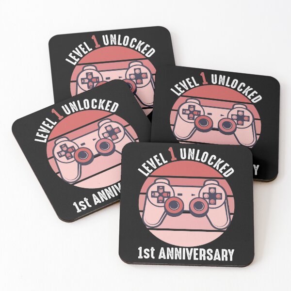 Item preview, Level 1 Unlocked 1st Anniversary designed and sold by RandomStuffShop.
