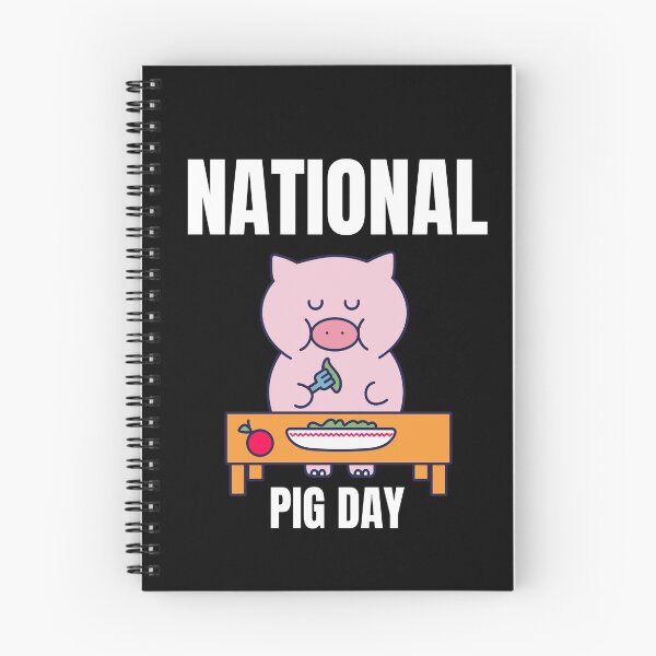 Item preview, National Pig Day Happy Pig for Pig Lovers Pink Stars Oink Cute Pigs designed and sold by KLINESTORE.