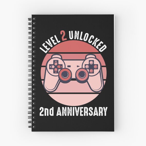 Item preview, Level 2 Unlocked 2nd Anniversary designed and sold by RandomStuffShop.