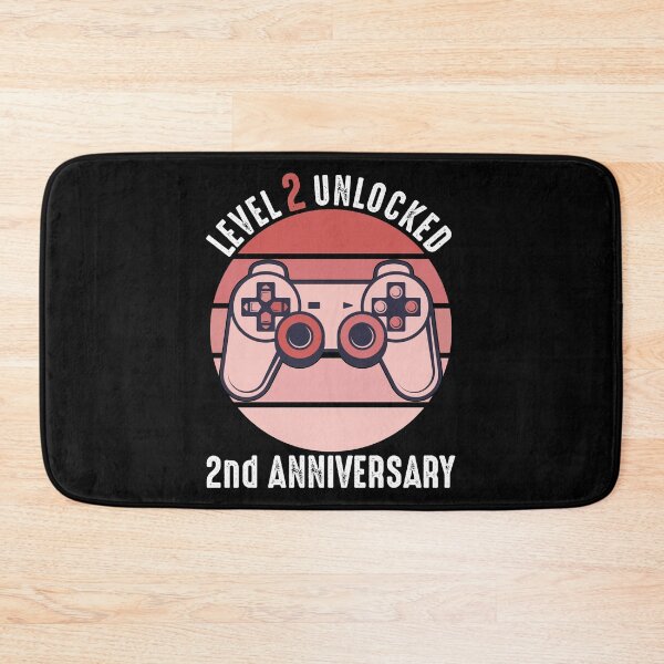 Item preview, Level 2 Unlocked 2nd Anniversary designed and sold by RandomStuffShop.