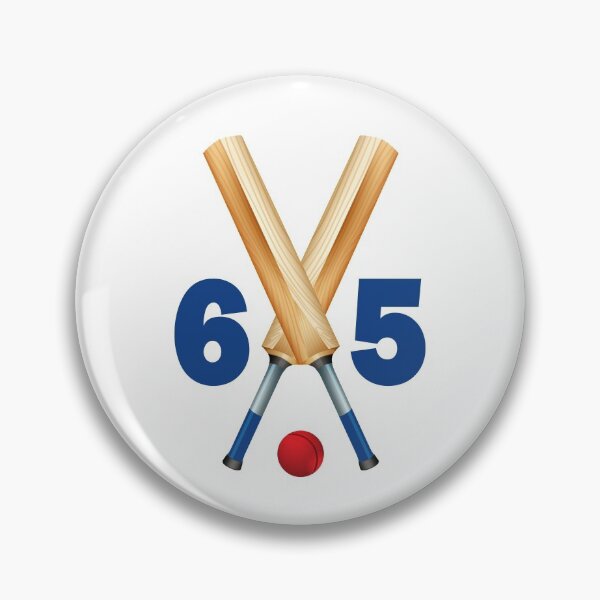 Item preview, Cricket number 65 - sixty five with bats and ball designed and sold by AllShirts21.