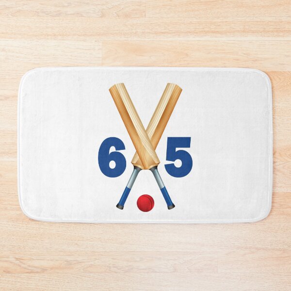 Item preview, Cricket number 65 - sixty five with bats and ball designed and sold by AllShirts21.