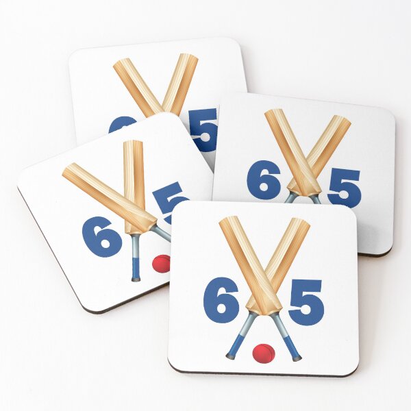 Item preview, Cricket number 65 - sixty five with bats and ball designed and sold by AllShirts21.
