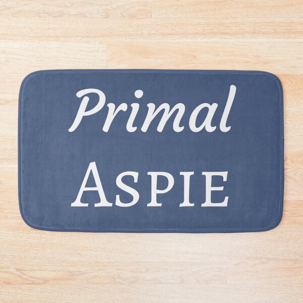 Item preview, Primal Aspie (Easy Script, Blue+Black) designed and sold by GladBlackLamb.