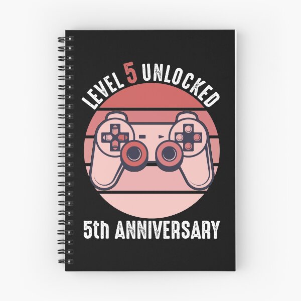 Item preview, Level 5 Unlocked 5th Anniversary designed and sold by RandomStuffShop.