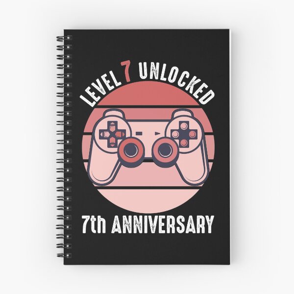 Item preview, Level 7 Unlocked 7th Anniversary designed and sold by RandomStuffShop.