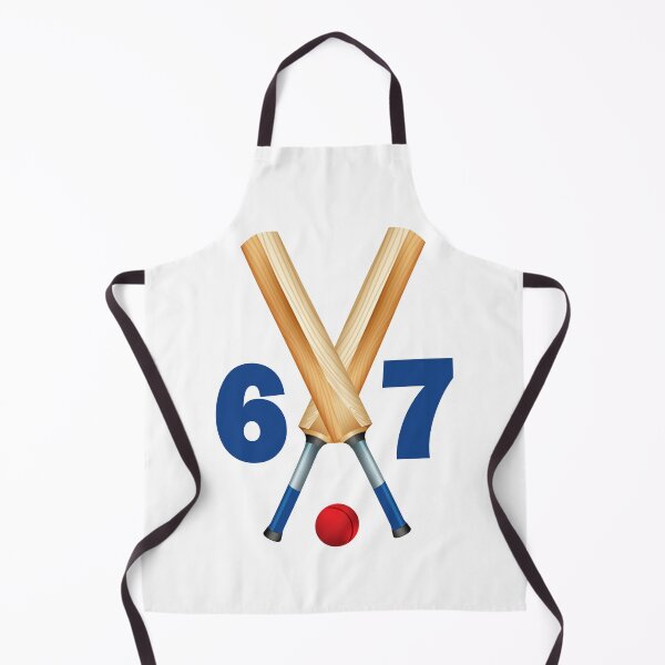 Item preview, Cricket number 67 - sixty seven with bats and ball designed and sold by AllShirts21.