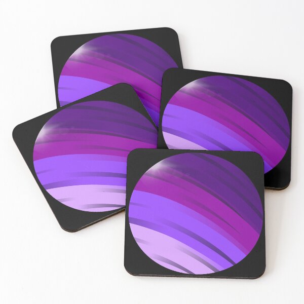 Item preview, Striped Purple Globe Outlined in Black designed and sold by Oliver Jones Designs.