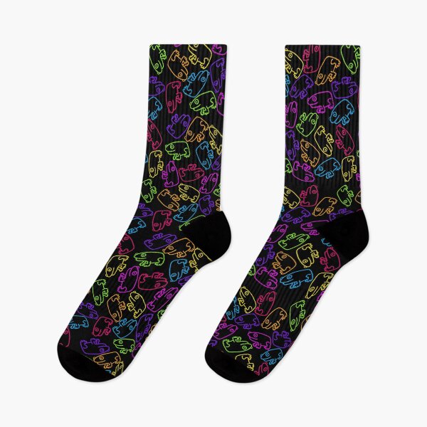 Item preview, Neon Color Frog Pattern designed and sold by firstroundpixel.