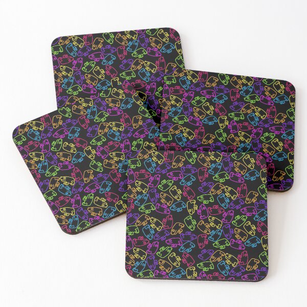 Item preview, Neon Color Frog Pattern designed and sold by firstroundpixel.