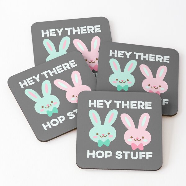 Item preview, Hey There Hop Stuff Funny Easter Bunny Cute Kawaii Bunnies  designed and sold by gkao.