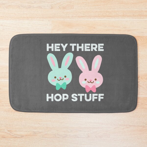 Item preview, Hey There Hop Stuff Funny Easter Bunny Cute Kawaii Bunnies  designed and sold by gkao.
