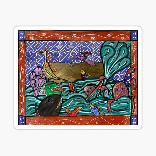 Vista previa del artículo con la obra «Mar», diseñado y vendido por SignumNoemiArt.