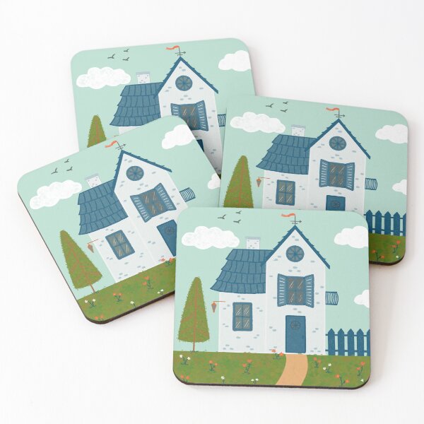 Item preview, Blue Tiny House designed and sold by amanda-pasch.