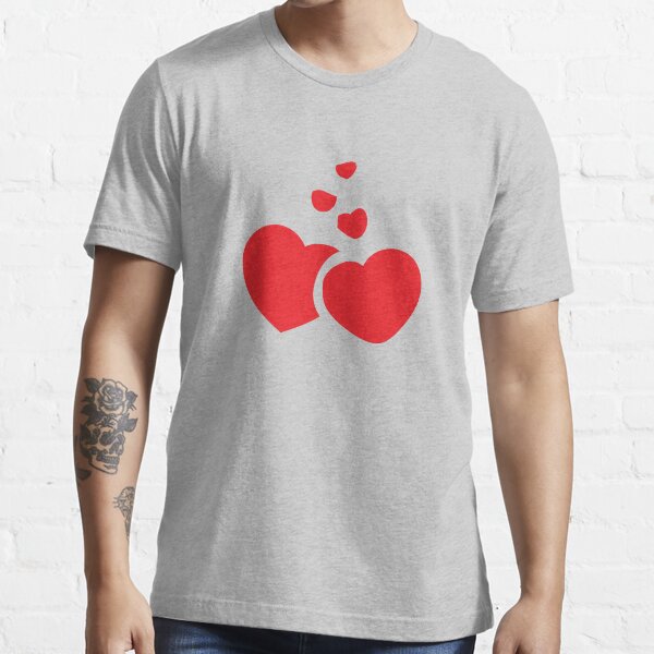 Coeur rouge T-shirt essentiel