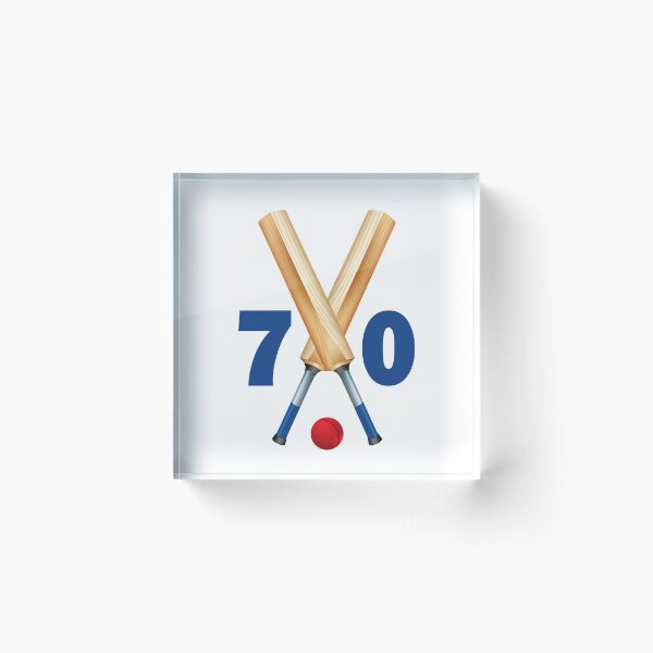 Item preview, Cricket number 70 - seventy with bats and ball designed and sold by AllShirts21.